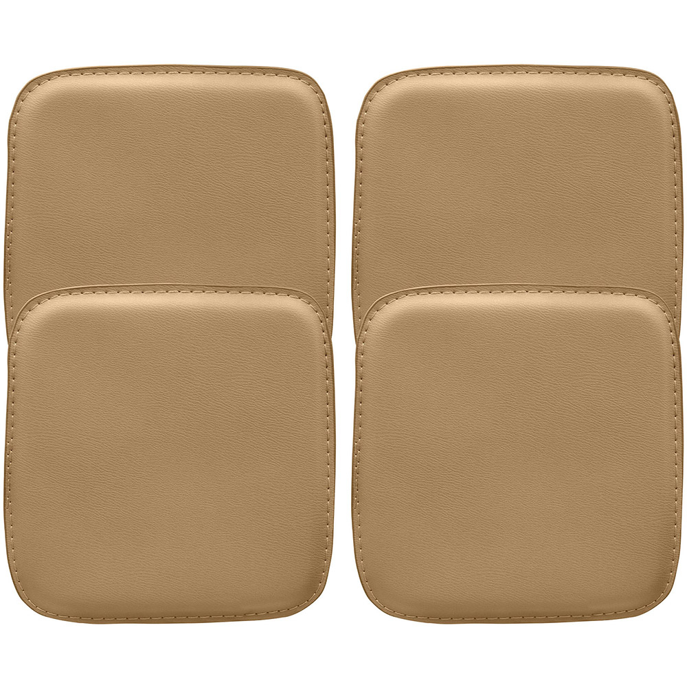 Sedia gambe antracite e seduta ecopelle Grigio - AURY SET 2 PEZZI | Leroy Merlin